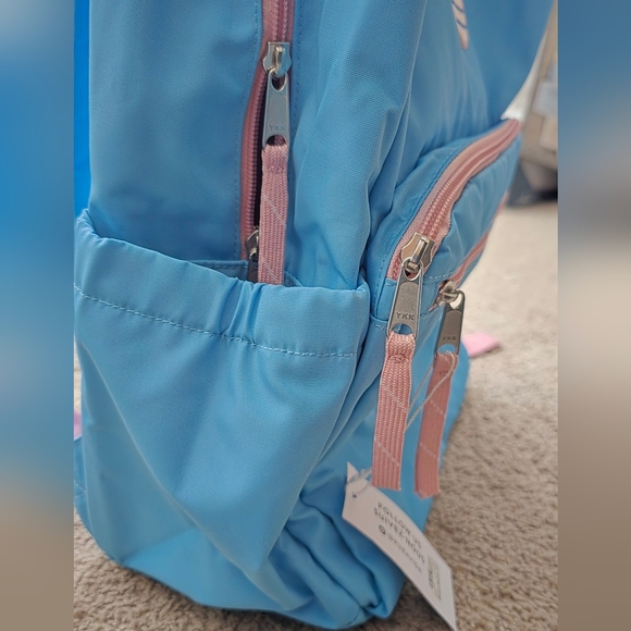 Pura Vida Blue and Pink Backpack With Laptop Sleeve NEW - Picture 6 of 7